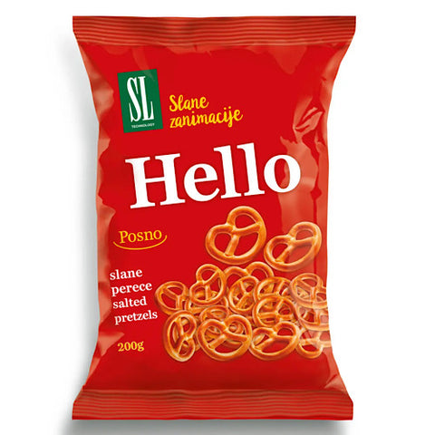 If you are searching fortasty snacks, order SL Hello Salted Pretzels immediately! It is a perfect delight with melted cheese or chocolate cream. You can also put these pretzels as topping on your favourite ice cream. SL Hello Salted Pretzels have a light salty taste. A wonderful treat for your evening snacks. Pack it in your kids’ lunch box and surprise them with crunchy happiness!