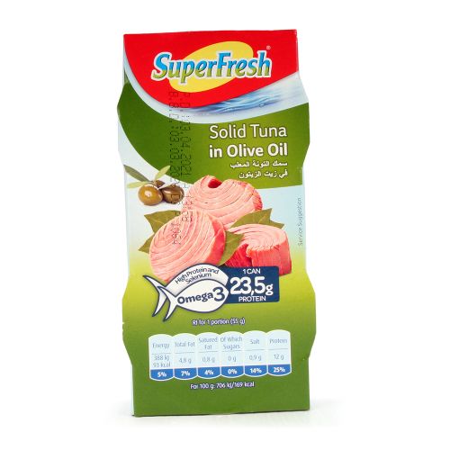 SuperFresh Solid Tuna in Olive Oil (Halal) 2x160GR