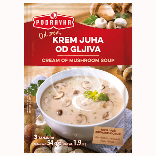 Podravka Cream of Mushroom Soup (Krem Juha Od Gljiva) 54GR