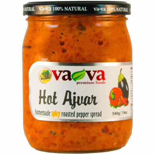 Vava Homemade Hot Roasted Pepper Ajvar 520GR