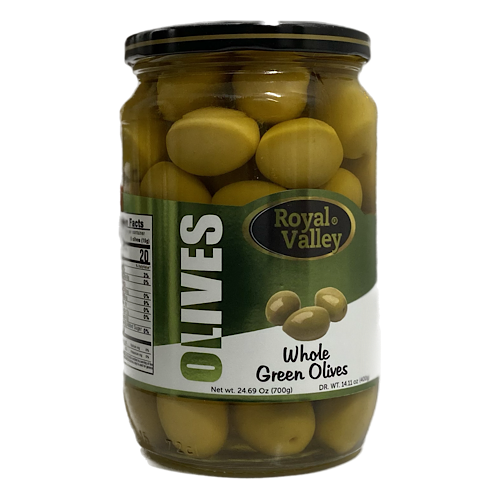 Royal Valley Whole Green Olives 700GR