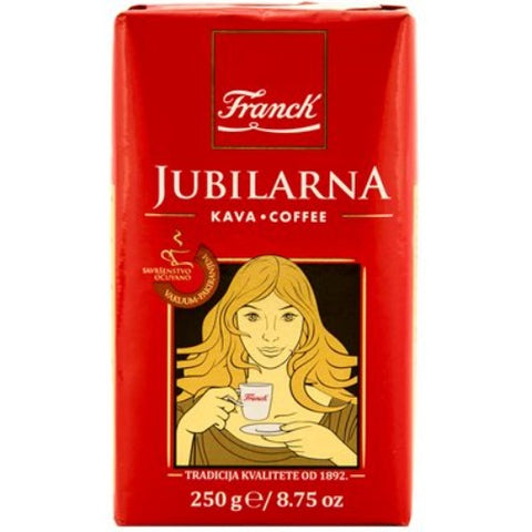 A delight for all the coffee lovers. Franck Jubilarna Ground Coffee is made of the finest coffee beans, ground and blended in a special way that keeps the aroma and flavour of the coffee. It has a taste of chocolate which is the signature of Franck Jubilarna Ground Coffee. A perfect relish for chilly winter evenings. The taste of the coffee is preserved by its unique vacuum packaging. Order it today and have a delicious cup of coffee!