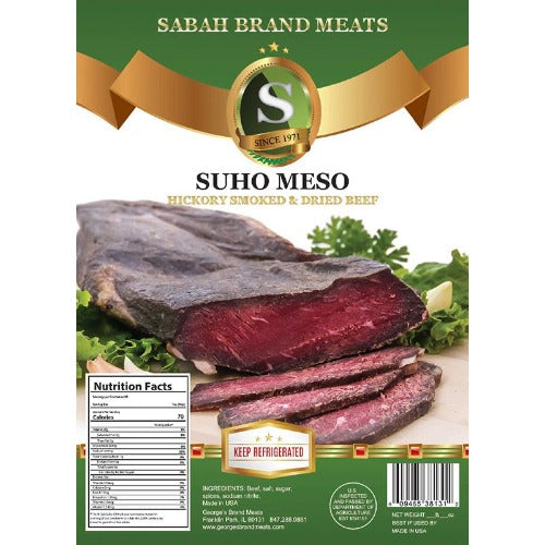 Sabah Smoked Beef (Suho Meso) 1LB
