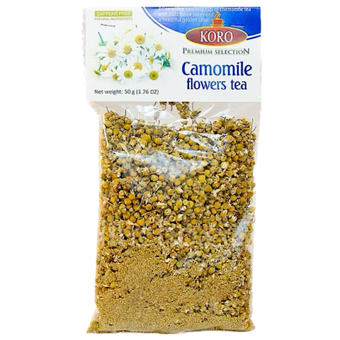 Enjoy this Koro Loose Chamomile Tea  every day. Prepare it in advance or make a single cup for yourself. Serve it at your next party and your guests will be asking you for more. Just boil hot water and enjoy. Order Koro Loose Chamomile Tea and have a wonder day!