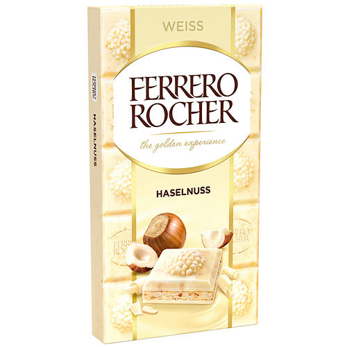Ferrero Rocher White Hazelnut Tablet 90GR