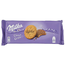 Crunchy cookies! Have this Milka Choco Grain for evening delight with a cup of hot coffee and you will feel amazing with every bite of it. These sweet cookies are made of wheat flour, whey powder and cocoa powder. You can also crumble these cookies to make mouth-melting desserts for your guests.
