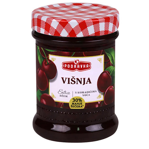 To add a little flavour to your breakfast order Podravka Sour Cherry Spread  and spread it on your bread, pancakes or croissant, you will get a burst of fresh cherry jam inside your mouth! You can also prepare yummy desserts with this sweet delight. Order Podravka Sour Cherry Extra Jam today and make your kid’s breakfast tastier!