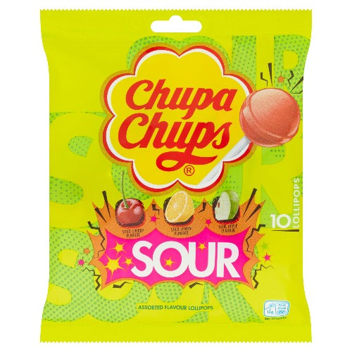 Chupa Chups Sour Lollipops (10pcs) 120G
