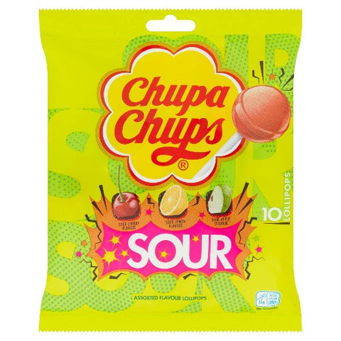 A true delight for candy-lovers. These Chupa Chups Sour Lollipops  are what you have ever dreamed of! A sweet and sour treat for every kid and an all-time favorite for any age group. You can have these on the go when your craving something sweet. Order these Chupa Chups Sour Lollipops today and make your kid’s smile sweeter! 