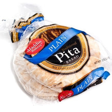 Try different recipes with Aladdin Plain Pita Pocket. You can make delicious pizzas and sandwiches with this soft and light pita bread. It is made in a traditional style with the best and fresh ingredients. Prepare pita chips and amaze your friends with your culinary skills. Order this classic delight of Middle Eastern cuisine and enjoy it with your family and friends.