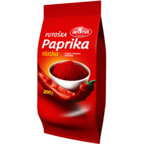 Excellent flavour enhancer, sweet red paprika can be used to cook various food items. It provides a gentle red colour to the food and it's sweetness makes the food yummier. Aroma sweet red paprika is made of premium quality red peppers. It is not spicy hot but helps to cook delicious food with the right amount. So order this Aroma Sweet Red Paprika today and make your food yummier!