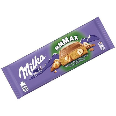 A sumptuous chocolate bar filled with luxurious nougat cream will make your day always delightful. You can have it alone or share it with your friends. Delicious Milka Nuts Nougat is a sweet delight that you can have whenever you like. Your kids will also love this. Yummy chocolate coating outside and nougat cream inside, you can explore your culinary skills with it. Order today and enjoy it with your family.