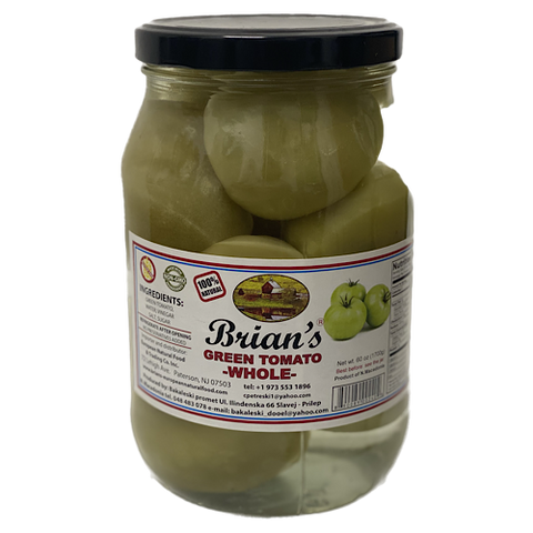 Cook yummy recipes with these Brian's Green Tomatoes . They add a savory flavor to your meals. Brian's Green Tomatoes are perfect as a side salad dishe or for heartwarming meat recipes. Add them into your favorite soups. Order these delicious green tomatoes today and make your food yummier!