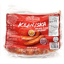 Enjoy this traditional recipe with cheese or have them as a side for dinner. Mouthwatering Podravka Kranjska Pork Sausage is made of the finest quality pork, seasoned with a special blend of spices and Hungarian paprika, then hickory smoked and cured. You can prepare delicious dishes with this juicy sausage. Order Podravka Kranjska Pork Sausage today and make your meals special.