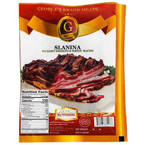 George's Smoked Bacon (Slanina) 1lb