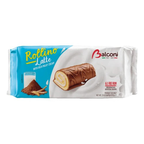 Softness outside and rich chocolate filling inside, Balconi Rollino Latte will give you delicious pleasure in every bite of it. It is a sponge cake, a delight from the kitchen of Italy, topped with savory chocolate. You can have it as a sweet treat in your dessert. Enjoy this yummy Balconi Rollino Latte alone or with your friends. Hurry up and make your dessert sweeter than ever!