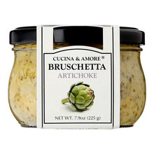 Experience a creamy delight with this yummy Artichoke Bruschetta! Cucina & Amore Artichoke Bruschetta is made of fresh artichokes, specially cultivated for roasting purposes. You will find a homemade flavor in this recipe. Enjoy this delicious artichoke bruschetta with veggies or meat. You can also have this as an appetizer or make mouthwatering recipes with Cucina & Amore Artichoke Bruschetta.