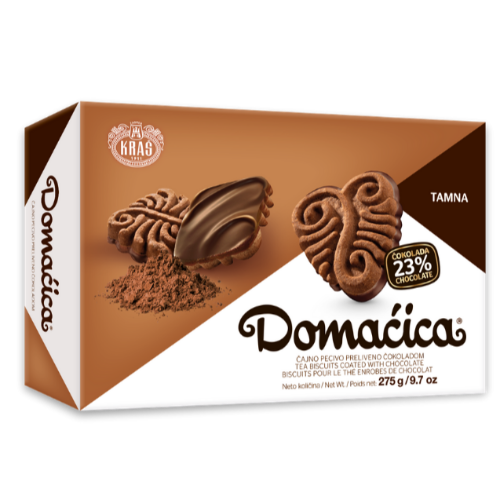 Kras Domacica Tamna Dark Chocolate Tea Biscuit 275GR