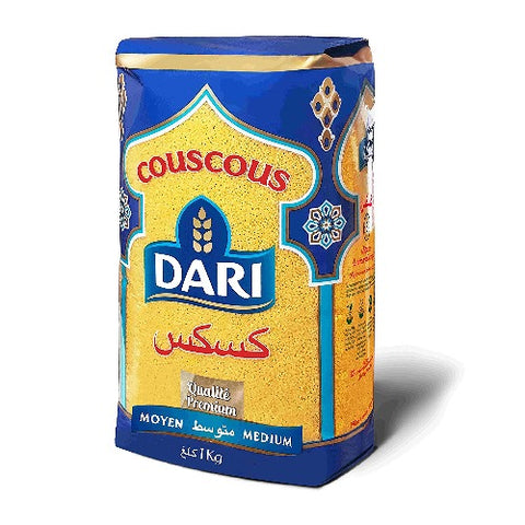 An excellent source of fiber and carbohydrates, made with 100% natural ingredients, Dari Couscous is a true delight for your main course recipes. You can cook delicious dishes with this golden colored pasta. A perfect staple for any occasion. Order this yummy Dari Couscous Medium today and make your favorite mouthwatering recipes with it.
