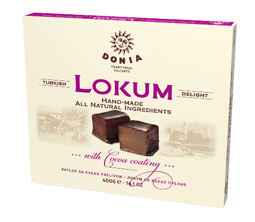 Donia Lokum w/ Cocoa Coating 400GR