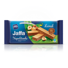 Do you like crunchy wafers? If yes, order Jaffa Hazelnut Napolitanke Wafers today and make your evening snacks yummier! These delicious wafers, you can have this anytime, in your home or at work. It will satisfy your hunger with its sweet taste. Have it on your own or enjoy it with your friends.