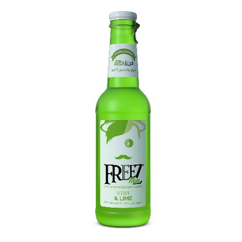 Experience a perfect refreshment with Freez Kiwi and Lime. It is a soothing delight with light snacks on the evenings of hot summer or you can take it with your breakfast. You can also use it as the base of your cocktail mixer. Enjoy Freez Kiwi and Lime alone or with your friends at house parties. Hurry and order soon! 