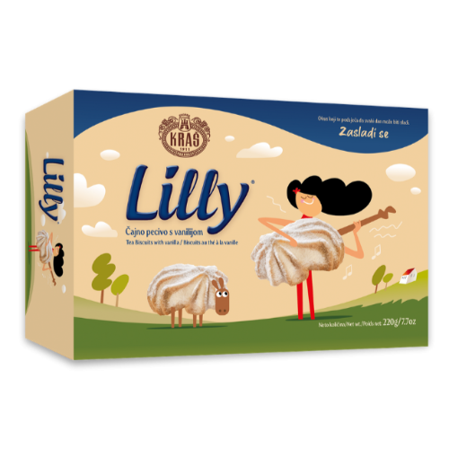Kras Lilly Vanilla Tea Biscuits 220GR