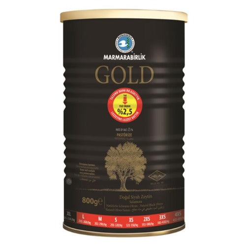 Marmarabirlik Gemlik Black Olives Gold XL 800GR