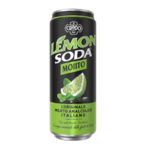Refresh yourself with this sweet and tangy lemon soda after a long stressful day of work! Crodo Lemon Soda Mojito  will instantly refresh you, satisfy your thirst, and bring your energy back. You can use it as the base of your cocktail mixer. A delicious drink that is caffeine-free and carbonated. Enjoy Crodo Lemon Soda Mojito  on any occasion and share it with your friends at your house parties.