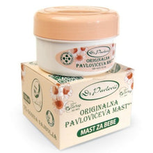 Apply this skin cream to your baby’s sensitive skin. It protects your baby’s skin from irritation, it also prevents contact with faeces and urine. Pavloviceva Mast contains zinc oxide, vaseline and fluid paraffin. This clinically approved cream soothes your baby’s skin and acts as an anti-inflammatory. Order Pavloviceva Mast now and keep your baby healthy.