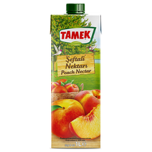 A true delight on your breakfast table! Tamek Peach Juice is made of fresh grapes. You can have it on its own or add sparkling water to it. Tamek Peach Juice adds a sweet and tangy flavor to the juice which is nutritious for your health. Also, you can add this as a base to your morning yogurt smoothie. You can also take it for a long trip with your friends and enjoy it with everyone!