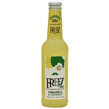 Experience a perfect refreshment with Freez Pineapple and Coconut. It is a soothing delight with light snacks on the evenings of hot summer or you can take it with your breakfast. You can also use it as the base of your cocktail mixer. Enjoy Freez Pineapple and Coconut alone or with your friends at house parties. Hurry and order soon! 