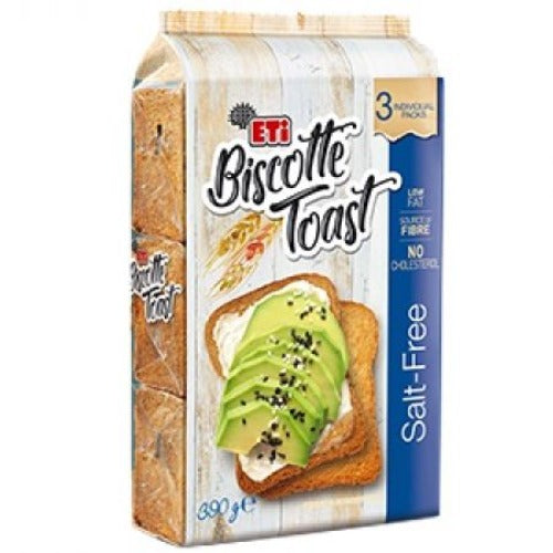 Eti Biscotte Toast Salt-Free 390GR