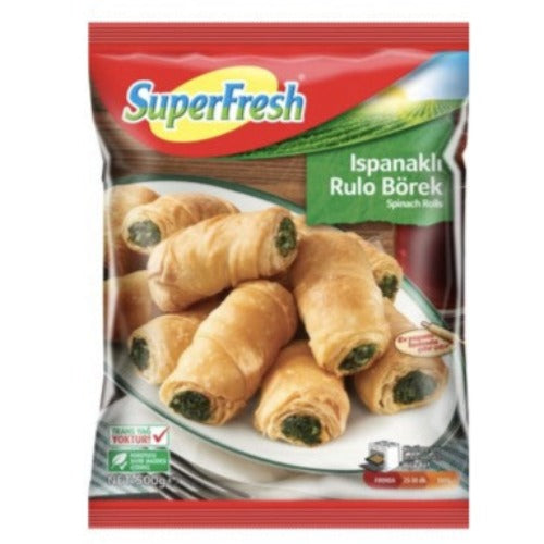 SuperFresh Mini Roll Spinach Borek 500GR- **NY, NJ, CT, MA Delivery ONLY**