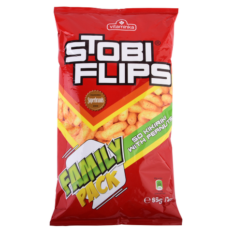 These peanut snacks are the go to for any age group. You can have it in your home or at work, Vitaminka Stobi Flips will definitely satisfy your hunger. These yummy munchies are everyones favorite savory snack. Your kids will also love it. Order today to experience the taste of Vitaminka Stobi Flips.