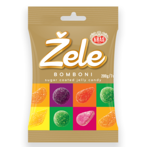 Kras Zele Bomboni Fruit Jelly Candy 200GR