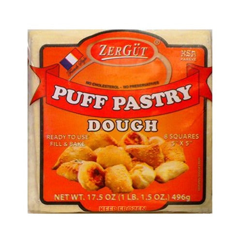 Zergut Puff Pastry Dough 496G- **NY, NJ, CT, MA Delivery ONLY**