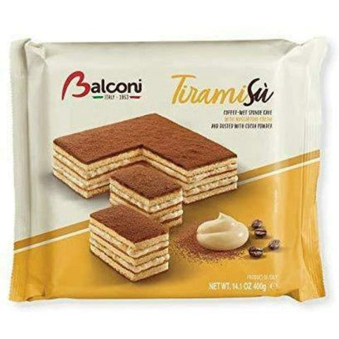Softness outside and a rich filling inside, Balconi Torta Tiramisu will give you delicious pleasure in every bite. It is a  velvety mascarpone cream enclosed in a soft chocolate sponge cake, a delight from the kitchen of Italy. You can have it as a sweet treat in your dessert. Enjoy this yummy Balconi Torta Tiramisu alone or with your friends. Hurry up and make your dessert sweeter than ever!