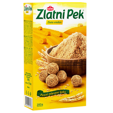 A delicious breakfast for kids, Bambi Zlatni Pek Ground Biscuit is usually served with milk. This yummy creamy porridge is nutritious and provides the energy to function the entire day. Bambi Zlatni Pek Ground Biscuit is the grounded form of biscuit, having a familiar taste like graham crackers. You can also use it as an ingredient in baked recipes. Don’t forget to store it in a cool and dry place. Order this right now and make your kids’ meal yummier!
