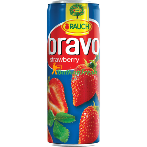 A nutritious sweet delight for your breakfast, this Bravo Strawberry juice is made with fresh high-quality strawberries. A sweet treat for any occasion, your kids will love it too. This delicious strawberry juice contains zero added chemicals and it has several essential nutrients like vitamins and fibre which will take good care of your health. Bravo Strawberry juice is a wonderful refreshment after a long busy day. Hurry and try this taste of sweetness soon!