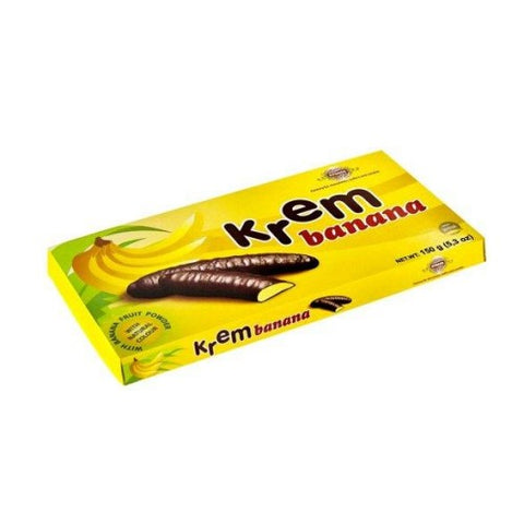 Perfect snack for your evening cravings! Evropa Krem Banana Box contains delicious marshmallows. In every bite, you will taste chocolate-coated banana flavoured marshmallows. These are made of real fruit powder and 100% natural colour. A sweet delight for all age groups. Order this yummy Evropa Krem Banana Box today and share happiness with your friends.