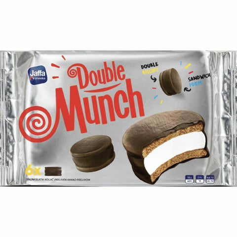 In search of sweet treats? If yes, this is the best sweet delight you have ever dreamed of! Try this yummy Crvenka Munchmallow Duo, double biscuits chocolate layer outside and soft marshmallow with nuts and sesame inside will give the sweetest taste on the earth. Don’t forget to share. Crvenka Munchmallow Duo is a perfect match with your morning or evening coffee.