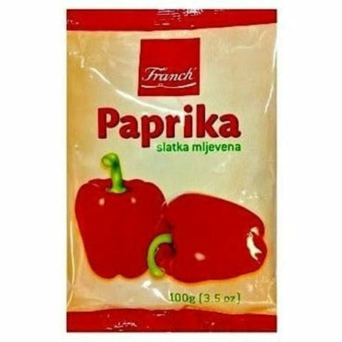A perfect flavour enhancer, Franck Ground Red Pepper (Paprika Mljevena) is an essential condiment for every meal to make it delicious. This red paprika brings a red colour to your recipe and with the exact right amount it makes your recipe yummier. Franck Ground Red Pepper is made of 100% natural and fresh red paprika, with zero added preservatives. Order it today and prepare mouthwatering recipes.