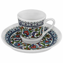 If you like to have a conversation with your friends over a cup of coffee, this is the most beautiful coffee set you have ever dreamed of! Gural Coffee Set is a set of 6 cups and saucers, made of porcelain. Turkish design outside the cups makes them look elegant. Prepare different kinds of coffee and enjoy with your friends with this exquisite Gural Coffee Set (Topkapi). Hurry and order soon!