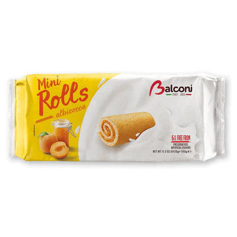 Softness outside and sweet apricot jam filling inside, Balconi Mini Rolls will give you delicious pleasure in every bite of it. It is a sponge cake, a delight from the kitchen of Italy. You can have it as a sweet treat in your dessert. Enjoy this yummy Balconi Mini Rolls with Apricot Filling alone or with your friends. Hurry up and make your dessert sweeter than ever!