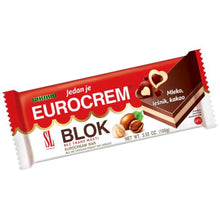 From morning to evening, this mouthwatering bar blok will make your day sweeter. Delicious milk chocolate coated layers are joined with hazelnut and vanilla flavoured cream. A perfect delight for your evening snack, or dessert after a meal, or you can have it whenever you feel hungry. So, don’t wait, order this Takovo Eurocream Hazelnut Bar Blok today and have the perfect dessert.