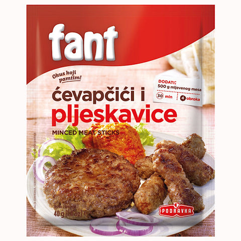 Podravka Fant Minced Meat Sticks Seasoning Mix 40GR - BalkanFresh