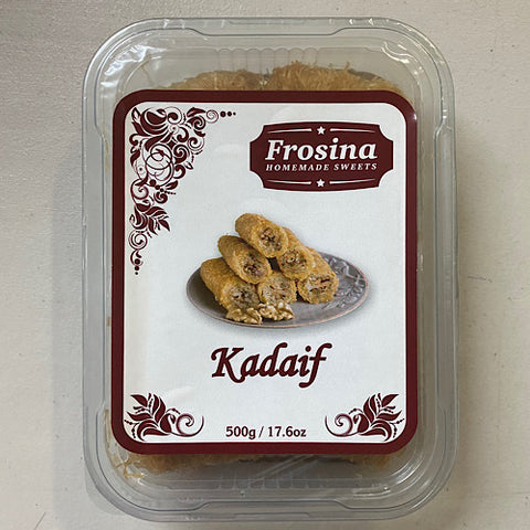 A sweet delicacy, Frosina Kadaif! In every bite of it, you will find a mouthwatering yummy taste which will complete your meal with a sweet note. You can also have it for your evening snack. This crunchy delightful treat will have your family asking for seconds! To make your meals yummier, order Frosina Kadaif today!