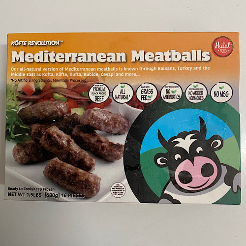 Kofte Mediterranean Meatballs (Halal) 680G- **NY, NJ, CT, MA Delivery ONLY**