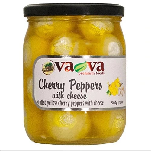 Vava Yellow Cherry Peppers With Cheese 540GR